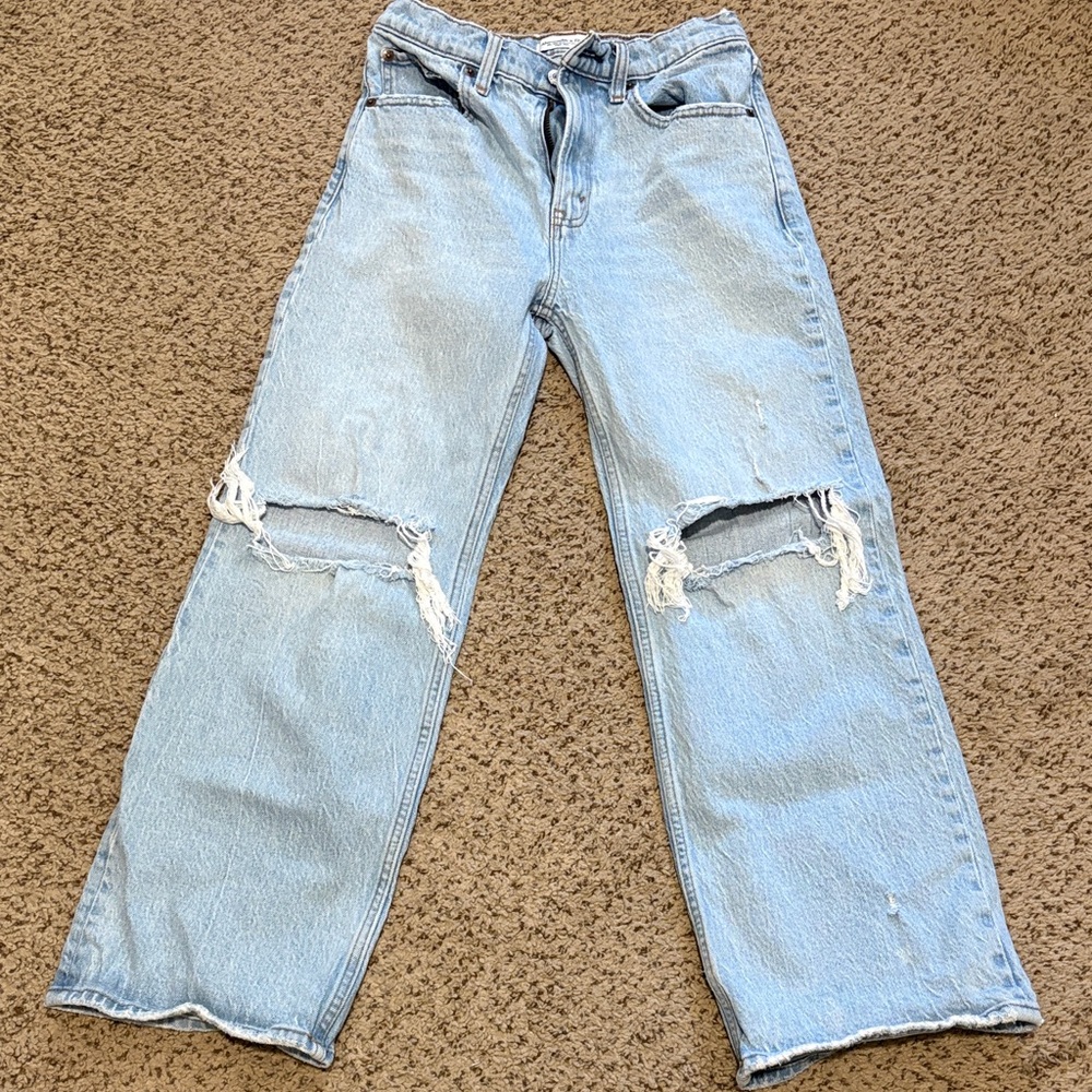 A&F Distressed Jeans